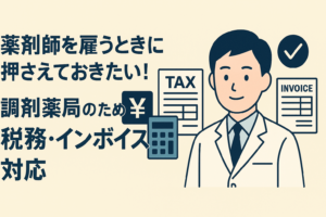 薬剤師を雇うときに押さえておきたい!調剤薬局のための税務・インボイス対応